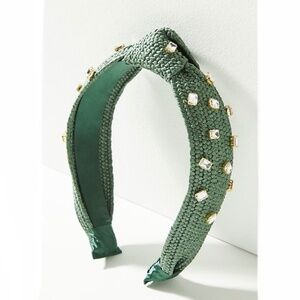 Knotted Headband with Crystals